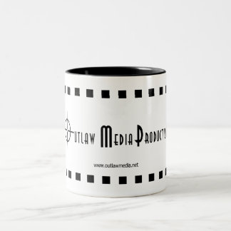 OMP Black Logo Two-Tone Coffee Mug