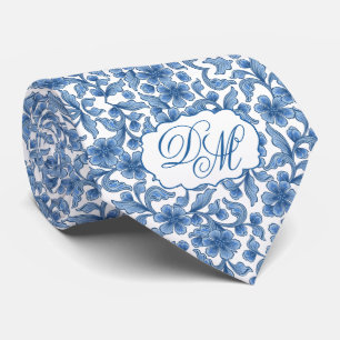 Omphalodes Blue & Skydiver Blue Wedding Keepsake  Tie