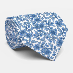 Omphalodes Blue & Skydiver Blue Wedding Keepsake  Tie