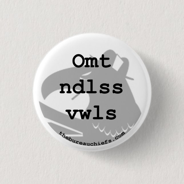 Omt Ndlss Vwls 1.25" Button (Front)