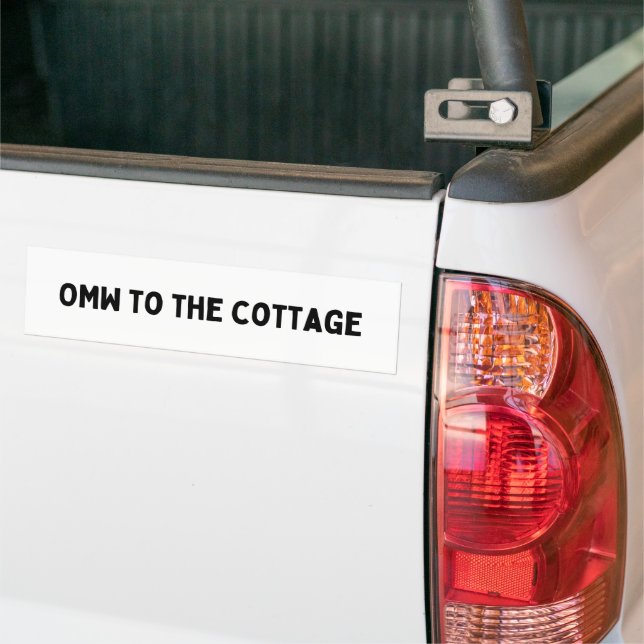 OMW to the cottage Heated Rivalry Bumper Sticker (On Truck)