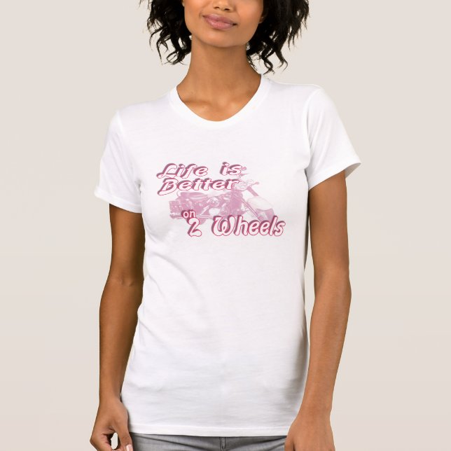 on 2 wheels T-Shirt (Front)