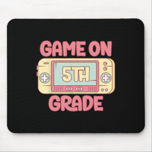 On 5th Grade Cool Video Game Back To School Kids B Mouse Mat