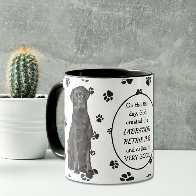On 8th Day God Created BLACK LABRADOR RETRIEVERS Mug (Creator Uploaded)