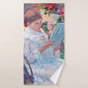 On a Balcony, Mary Cassatt Bath Towel