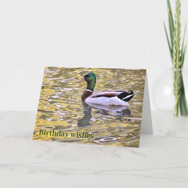 On a Golden Pond Birthday Wishes Card (Front)
