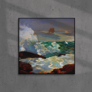 On a Lee Shore Winslow Homer 1900 Poster