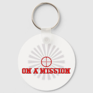 ON A MISSION Sniper Scope Artwork Cool Key Ring