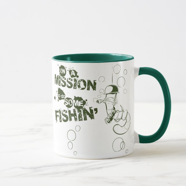 On a Mission To Do Some Fishin' Mug (Right)