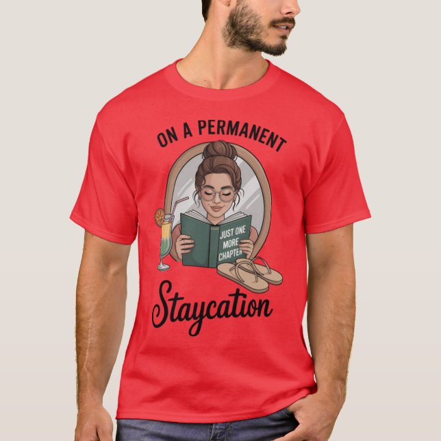 On a Permanent Staycation friends boy T-Shirt (Front)