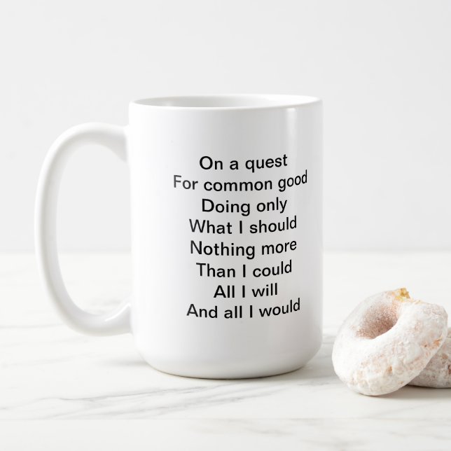 On A Quest Coffee Mug (With Donut)