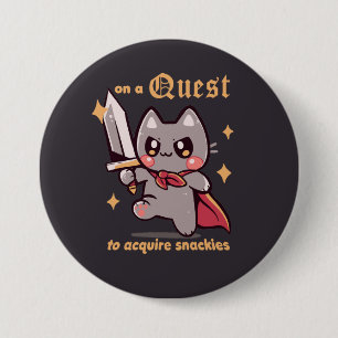 On a Quest to acquire snackies 7.5 Cm Round Badge