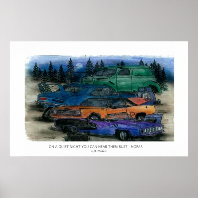 ON A QUIET NIGHT YOU CAN HEAR THEM RUST - MOPAR w- Poster (Front)