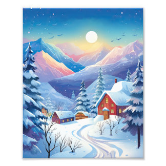 On a Snowy Morning Photo Print