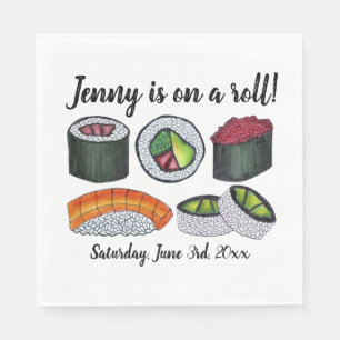 On a (Sushi) Roll Congratulations Celebration Napkin