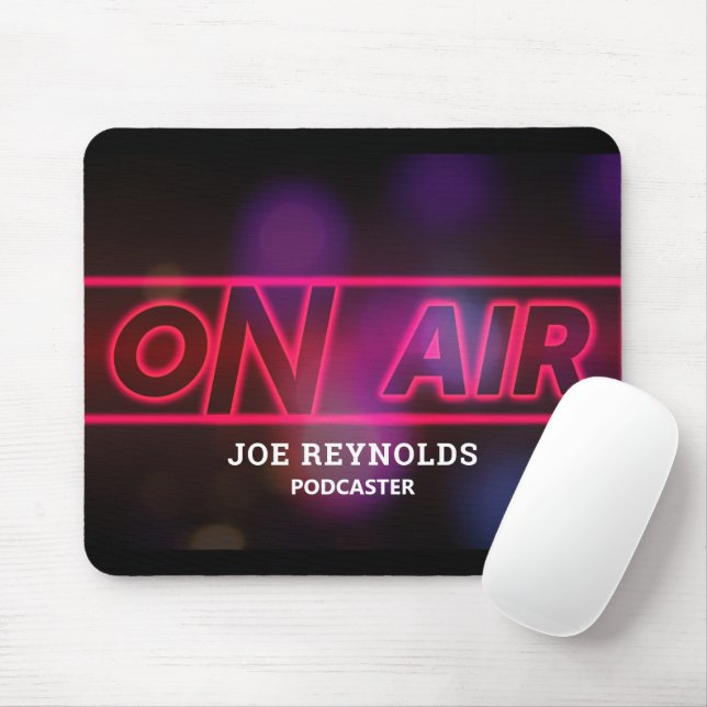 On Air Podcaster, Podcast Mouse Mat (With Mouse)