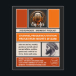 On Air Podcaster, Retro Podcast Advertising Flyer<br><div class="desc">On Air Podcaster,  Retro Podcast Advertising Flyer by The Business Card Store.</div>