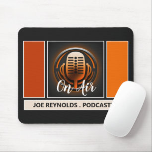 On Air Podcaster, Retro Podcast Mouse Mat