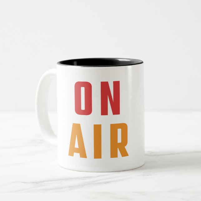 ON AIR  Two-Tone COFFEE MUG (Front Left)
