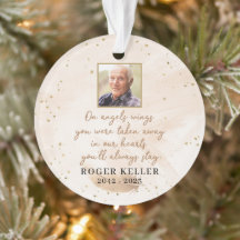 On Angel's Wings Photo Acrylic Ornament