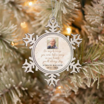 On Angel's Wings Photo Snowflake Ornament