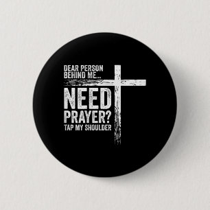 On Back 6 Cm Round Badge