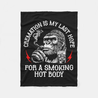 On Back Cremation Is Last Hope For A Smoking Hot Fleece Blanket