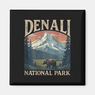 (on Back)denali Mountain Peak Elevation Alaska Nat Magnet