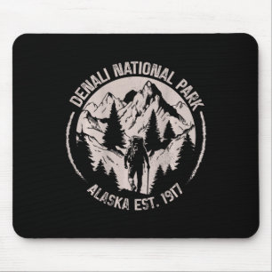 (on Back)denali Mountain Peak Elevation Alaska Nat Mouse Mat