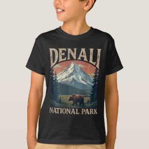 (on Back)denali Mountain Peak Elevation Alaska Nat T-Shirt