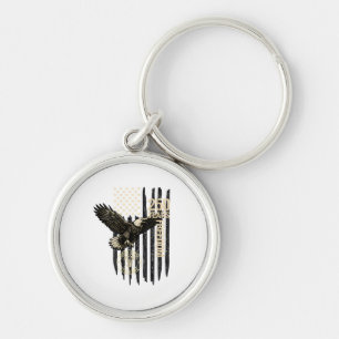 On Back Eagle and Flag 250 Years 1776-2026 250th B Key Ring