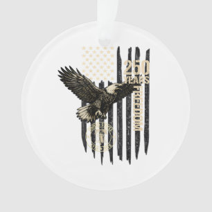 On Back Eagle and Flag 250 Years 1776-2026 250th B Ornament