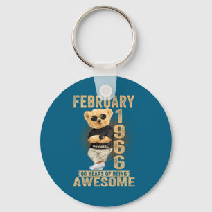 (on Back) February 1966 60th Birthday 60 Years Ted Key Ring