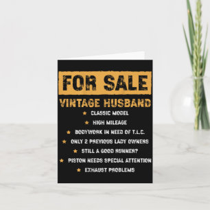 On Back For Vintage Husband Clic Model Fathers Day Card