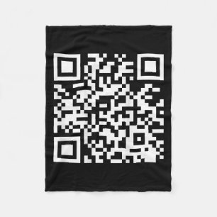 (on Back) Funny Qr Do I Look Like I Give A Fck Cod Fleece Blanket