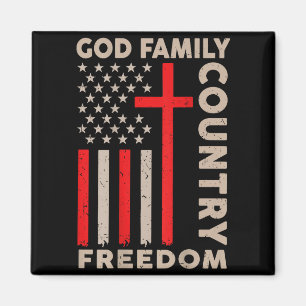 On-back God Family Country Dom Patriotic Christian Magnet