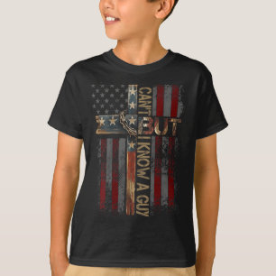 On Back I Cant But I Know A Guy Jesus Cross Funny T-Shirt