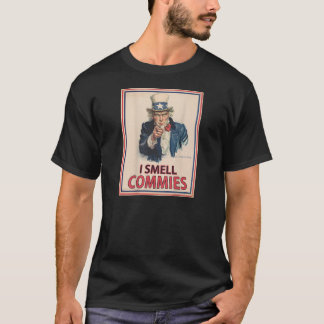 ON BACK Patriotic Conservative Uncle Sam I SMELL C T-Shirt