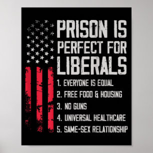 On Back Prison Is Perfect For Liberals Poster