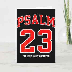 (on Back) Psalm 23 The Lord Is My Shepherd Card