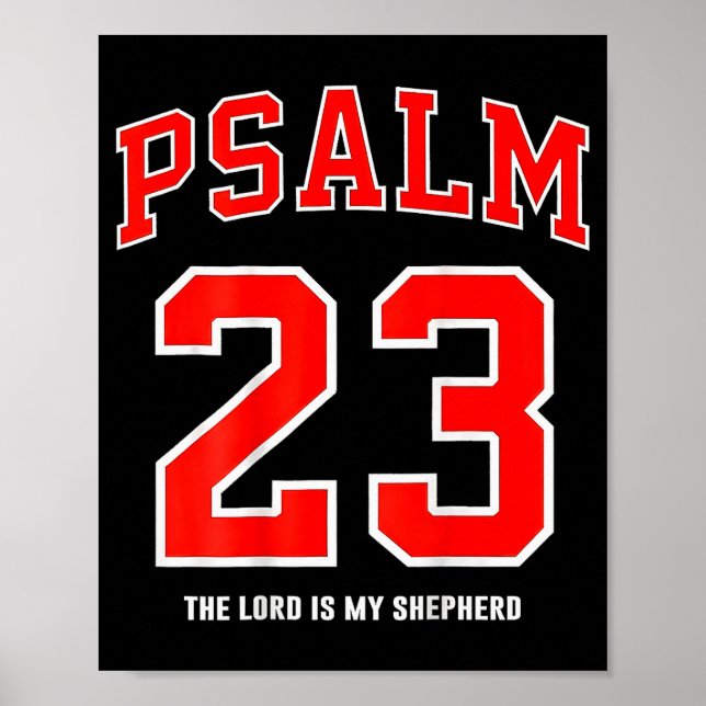 (on Back) Psalm 23 The Lord Is My Shepherd  Poster (Front)