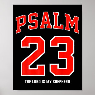(on Back) Psalm 23 The Lord Is My Shepherd Poster