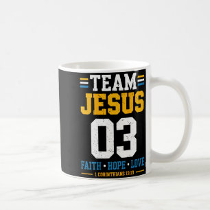 On-back Team Jesus Matching Family Christian Faith Coffee Mug