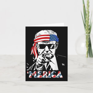 (on Back) Trump Fist Pumped Fight Pray For Trump A Card