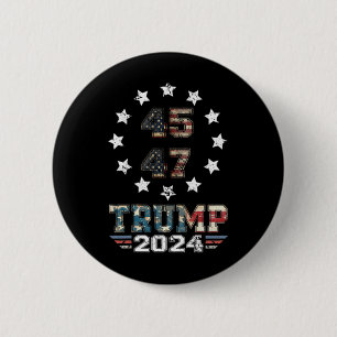 (on Back) Western Trump Cowboy You Missed Again  6 Cm Round Badge