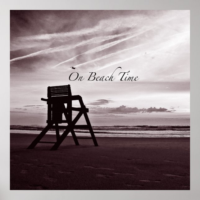 On Beach Time Poster (Front)