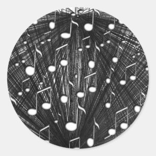 On Beats,I Rock_ Classic Round Sticker