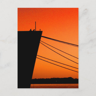 On board T.S. Kennedy Postcard