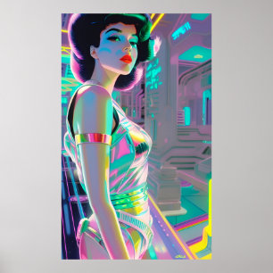 On Board the Dreamship Nagel X-27 Ken Gage Sci-Fi Poster