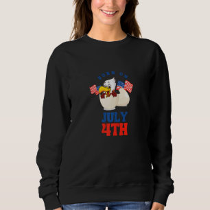 On Born 4 Juli 1776 America Patriotic Eagle Indepe Sweatshirt